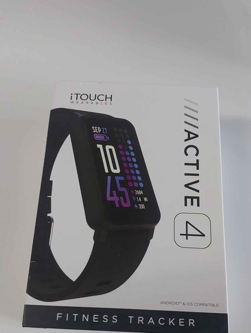 iTouch Active 4 Fitness Tracker - Black